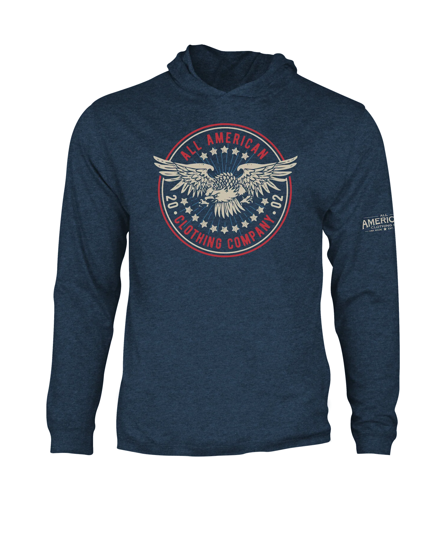 Men's Lightweight Hooded Graphic Long Sleeve T-Shirt