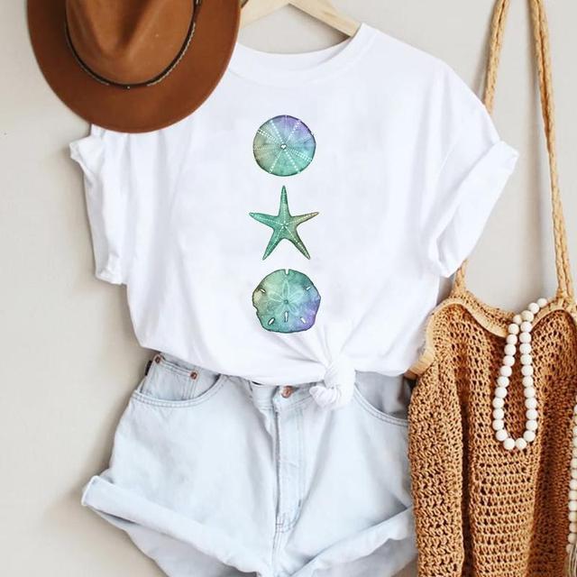 2022 Women Crew Neck White T-Shirt