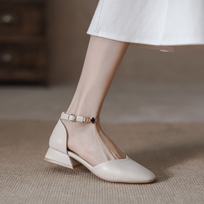 hick Heel Versatile Gentle Mary Jane Shoes