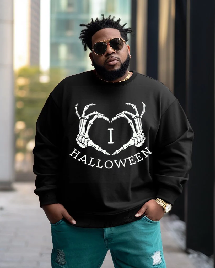 Men's Large Size I Halloween Sweatshirt