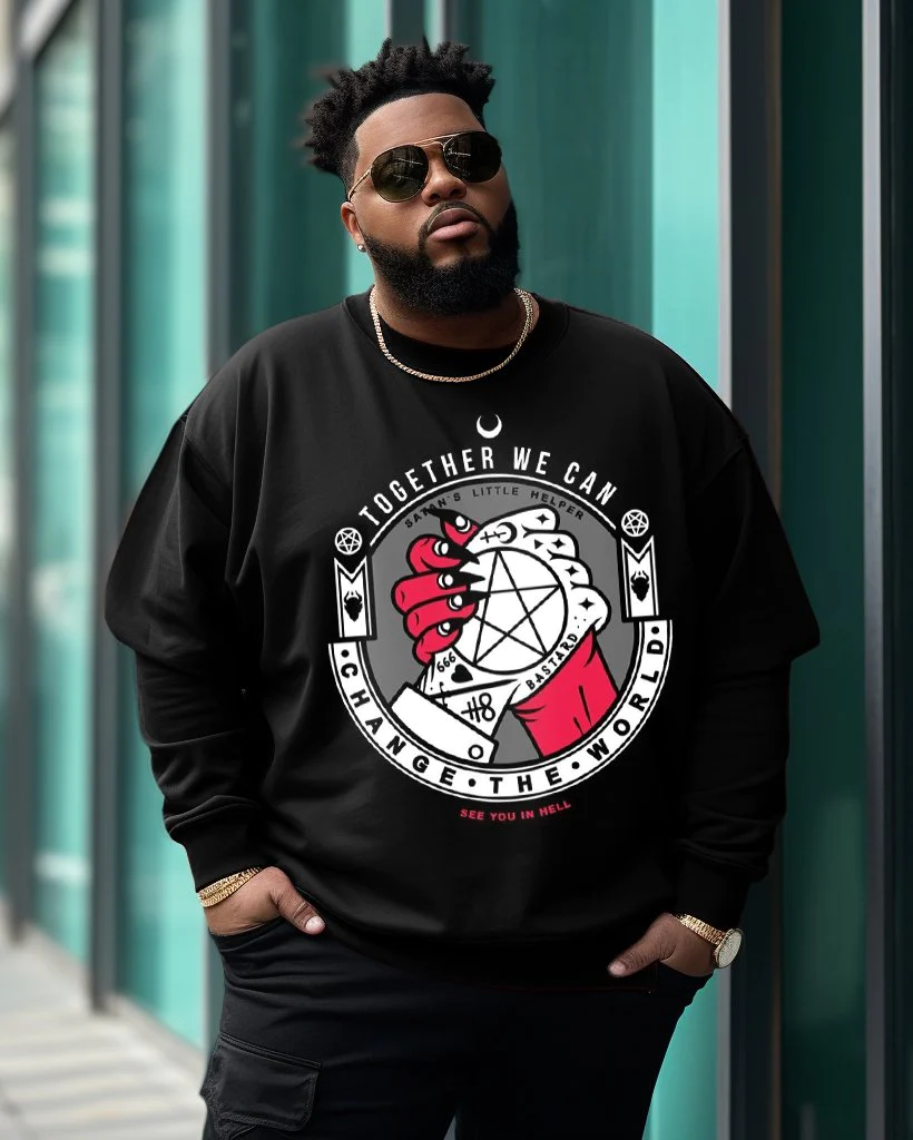Men's Plus Size Together We Can Sweatshirt