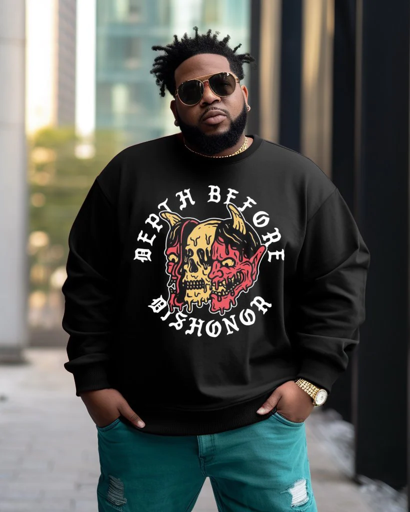 Men's Plus Size Depth Befvre Bishonrt Sweatshirt