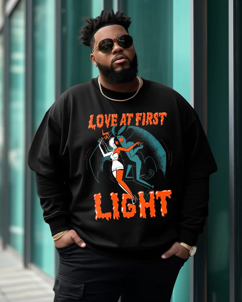 Men's Plus Size Love At First Light Sweatshirt