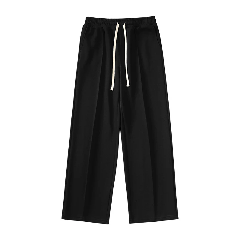 Individual Pleat Stitching Loose Tide Brand Wide-leg Straight Pants