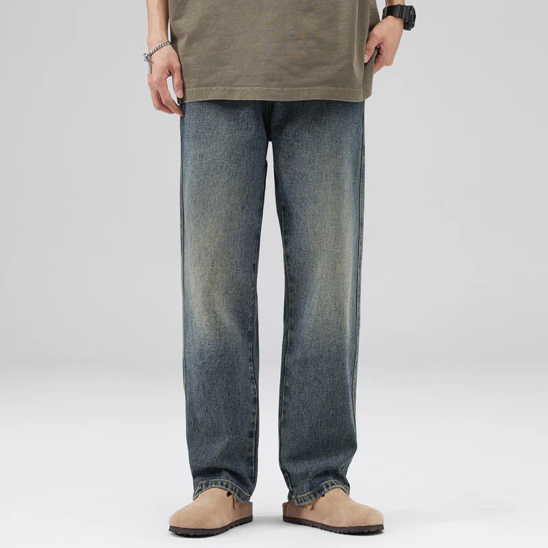 Men's Plus Size Loose Wide-leg Straight Pants