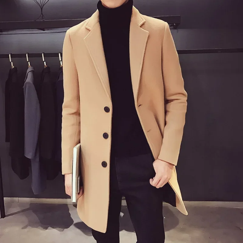 Long winter Cotton Coat for men