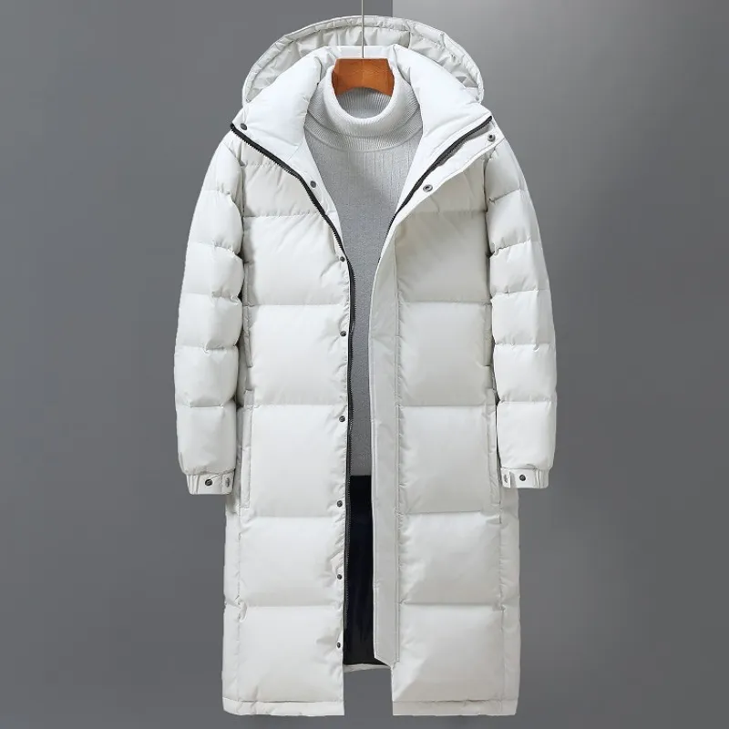 Men Winter Long Duck Down Coats Jacket