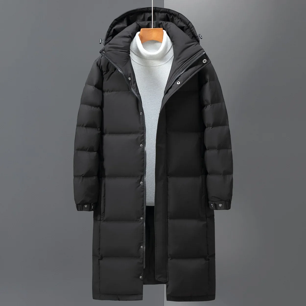 Men Winter Long Duck Down Coats Jacket