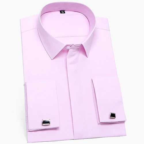 Formal Business Standard-fit Long Sleeve Office Work White Shirts