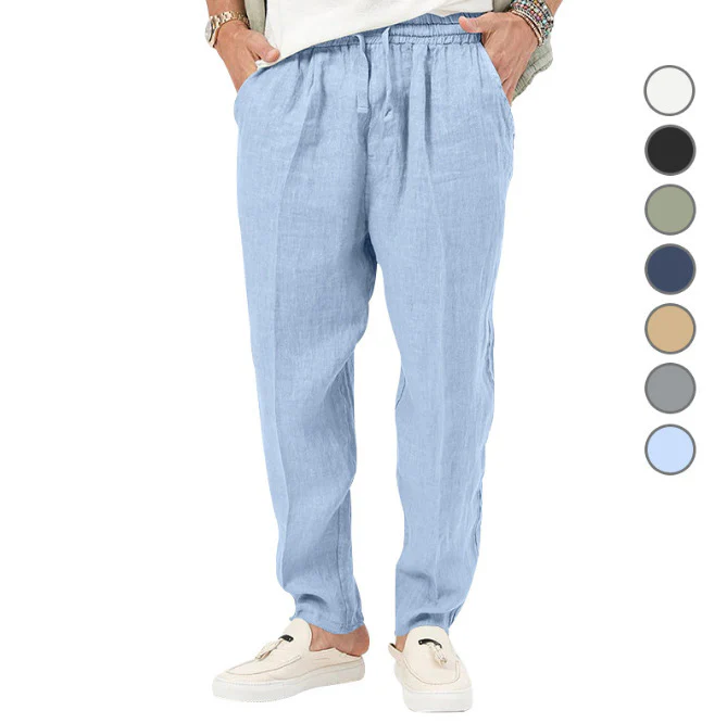 Men's Lace Up Straight Casual Pants