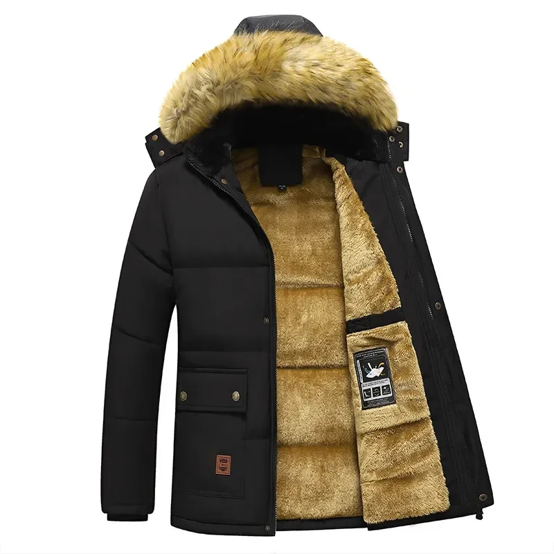 Thick Warm  Coat for Male Size 5XL Plush