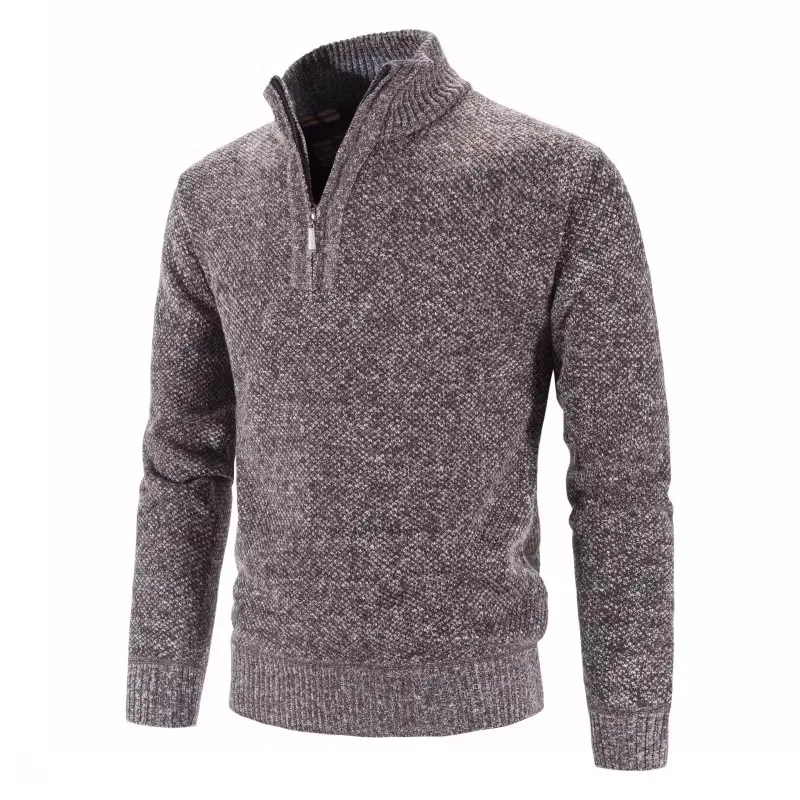 Thick Knitted Sweater: Men Pullovers
