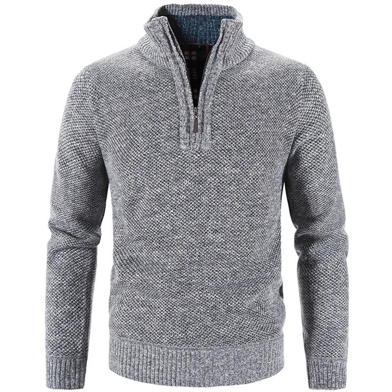 Thick Knitted Sweater: Men Pullovers