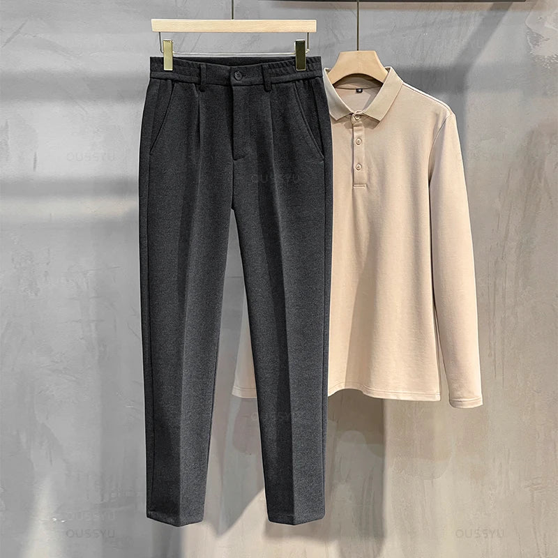 Straight Korean Formal Trousers Male 27-38