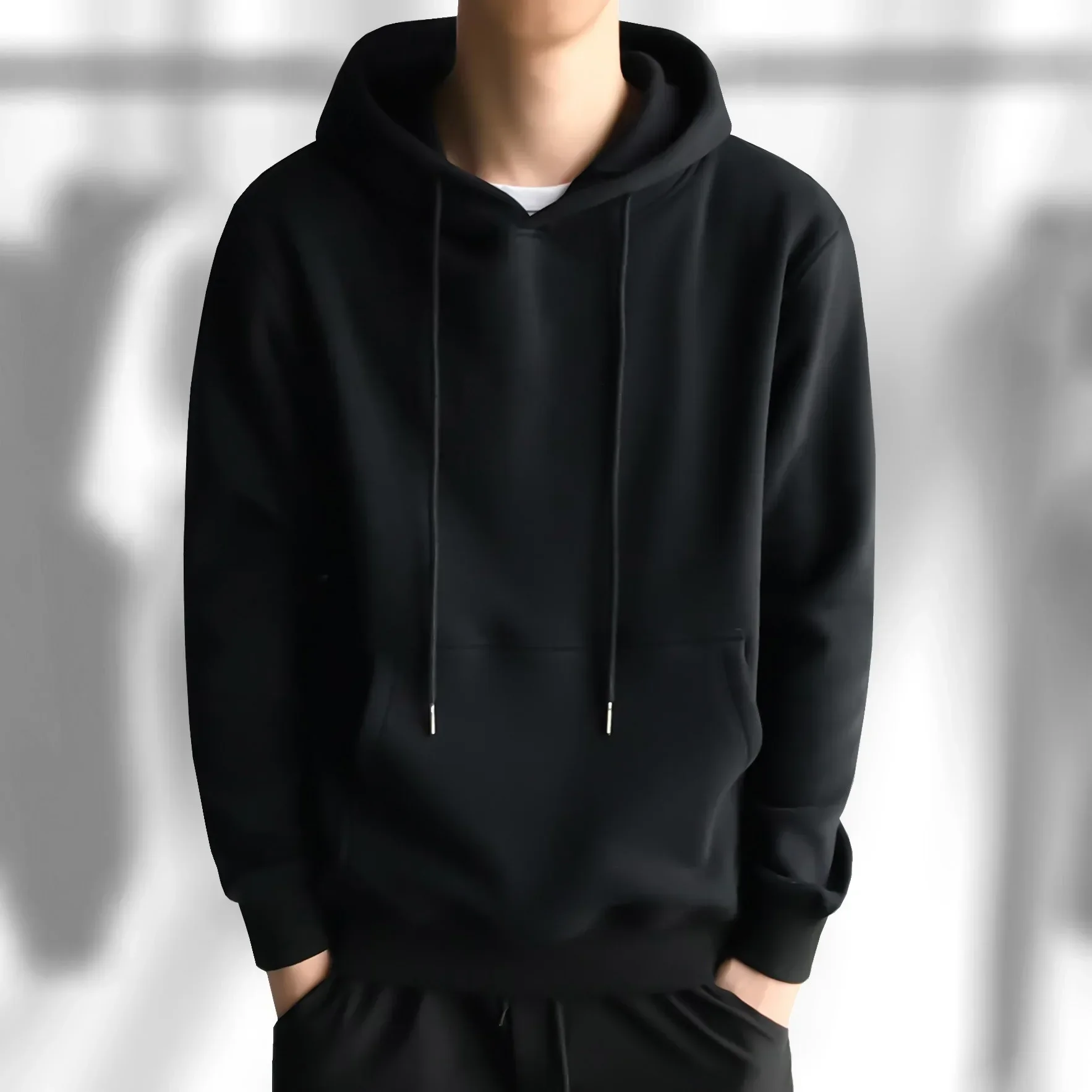 Men Color Pullover Casual Loose hoodie