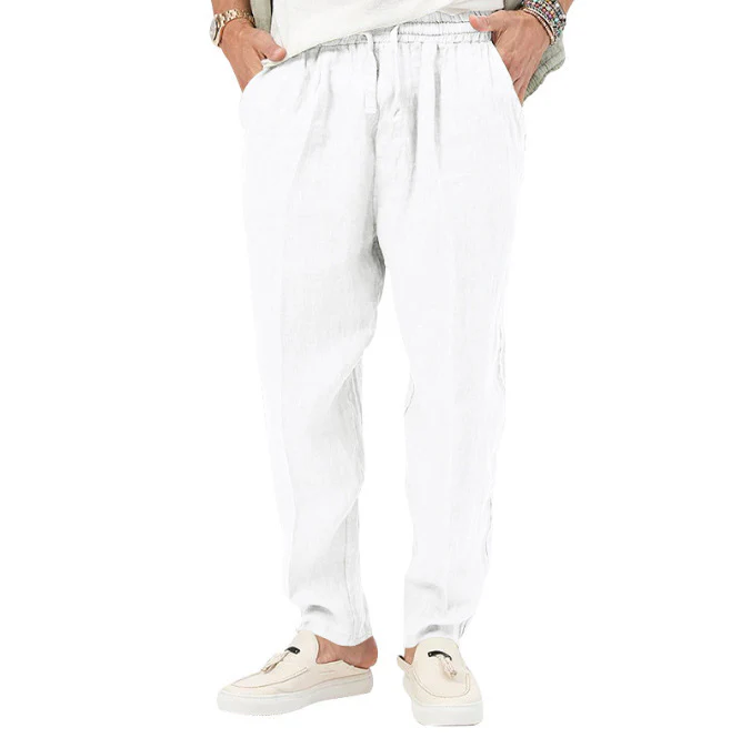 Men's Lace Up Straight Casual Pants