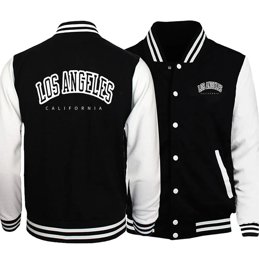 Los Angeles, California USA City Retro Letter Mens  Jacket