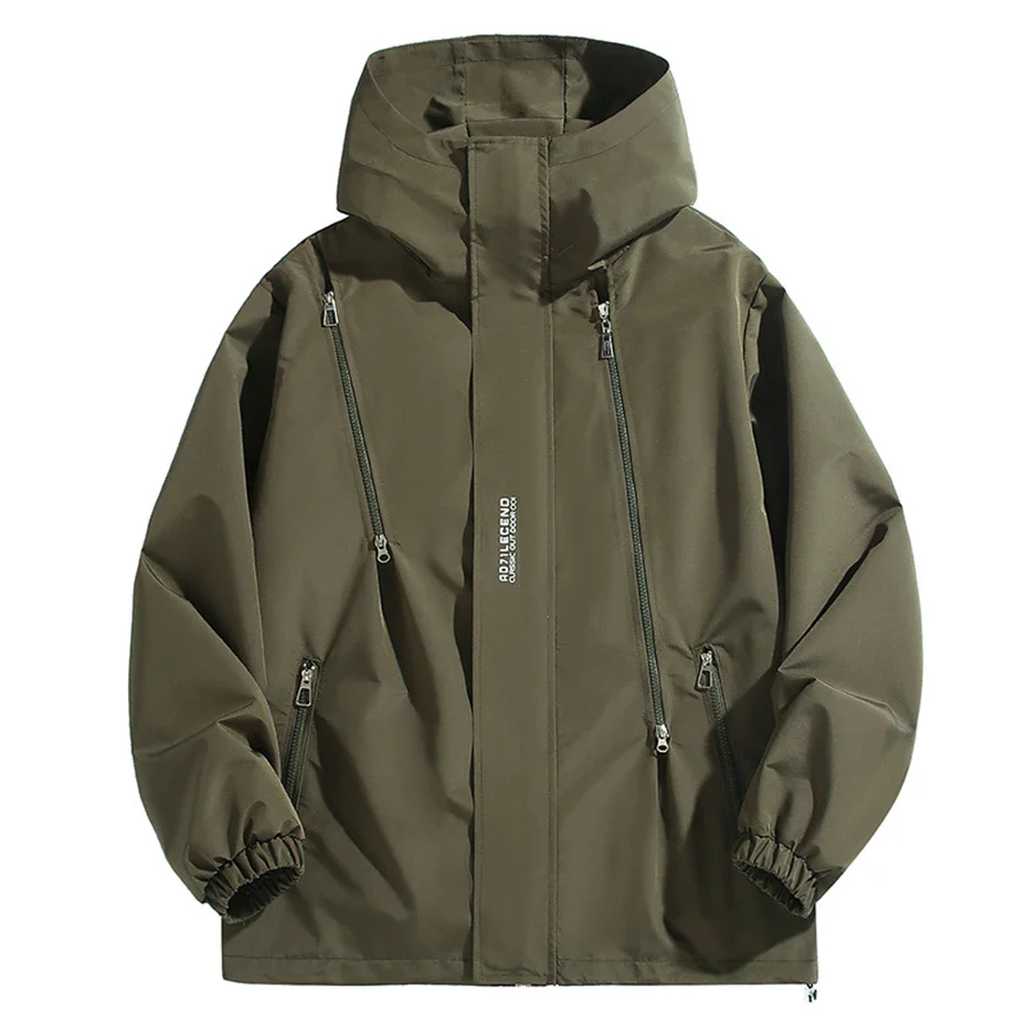 10XL 12XL Plus Size Windbreaker Men Waterproof Jacket