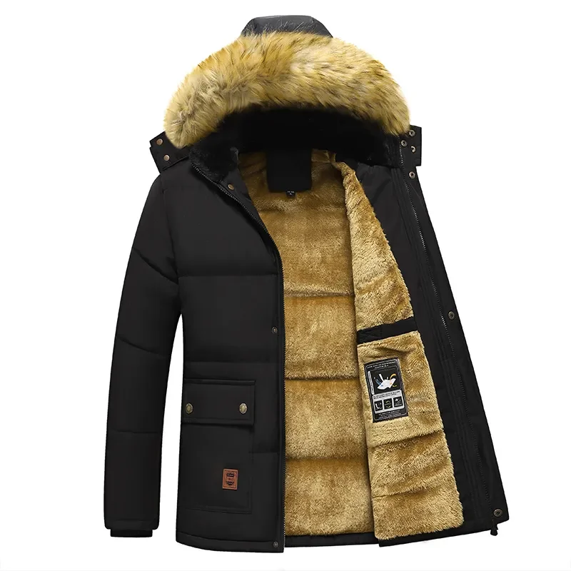 Thick Warm  Coat for Male Size 5XL Plush