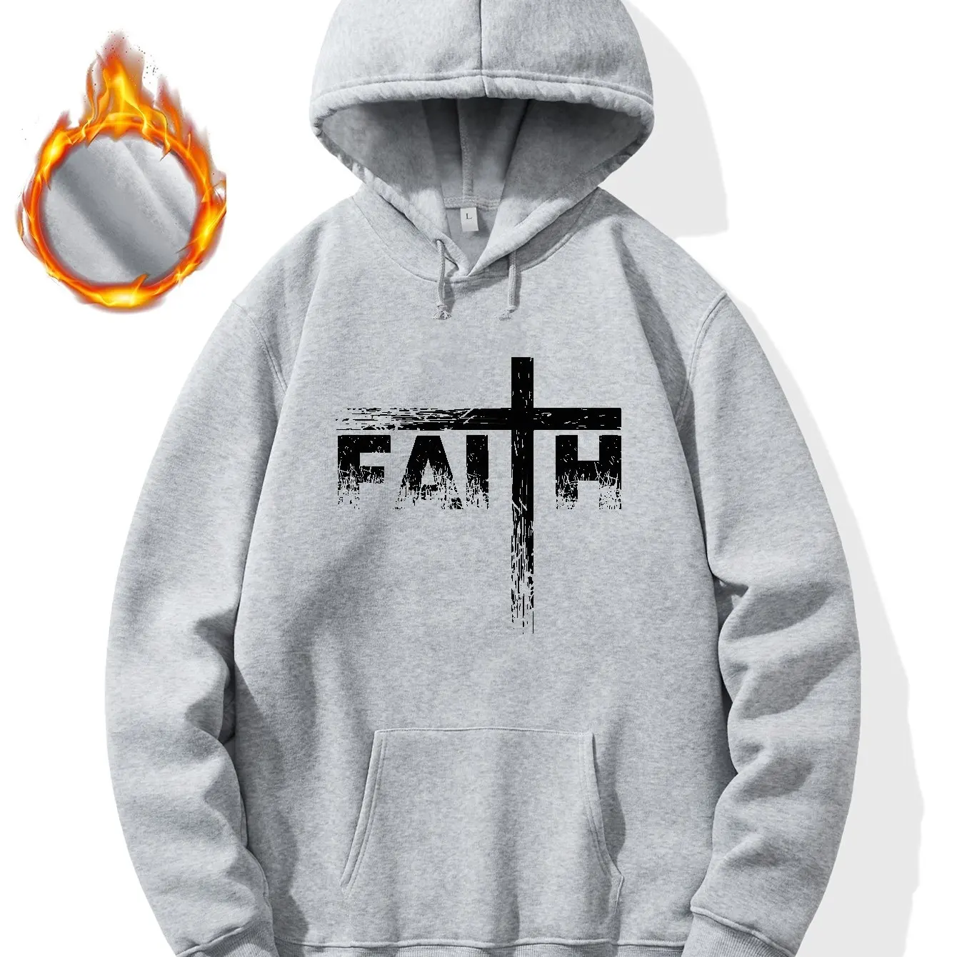 Men's Casual Graphic Design Pullover Hooded Sweatshirt