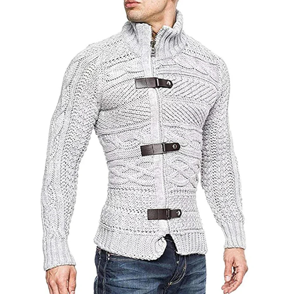 Zip Up Cable collar sweater