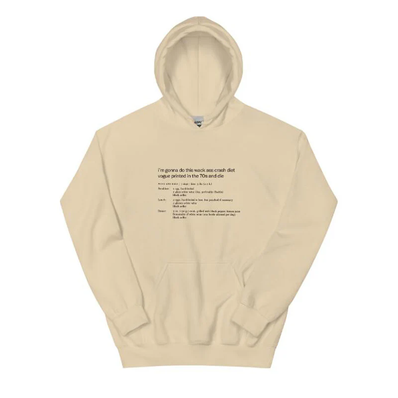 European And American Letter Printing Cartoon Hooded Sweatshirt