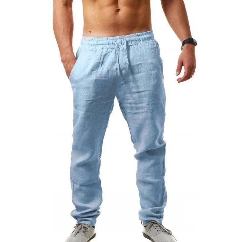 Men's Cotton Linen Pants S-3XL