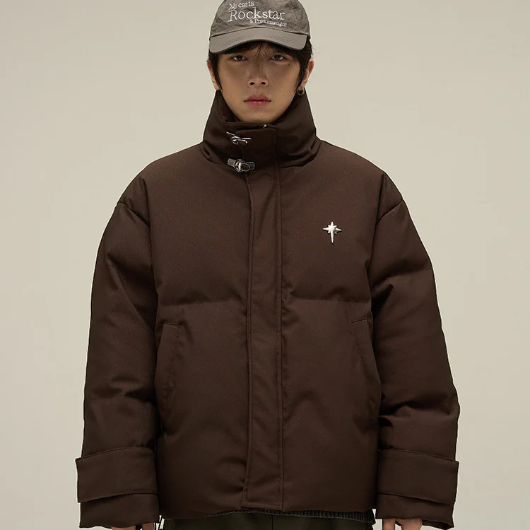 American Retro Down Cotton-padded Jacket For Men