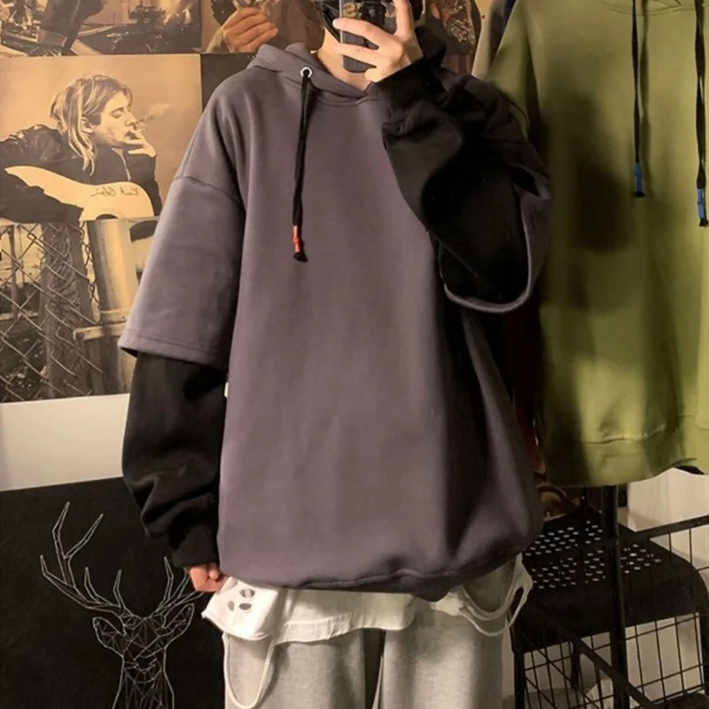 Fashion Velvet Padded Two-piece Sports Hoodie