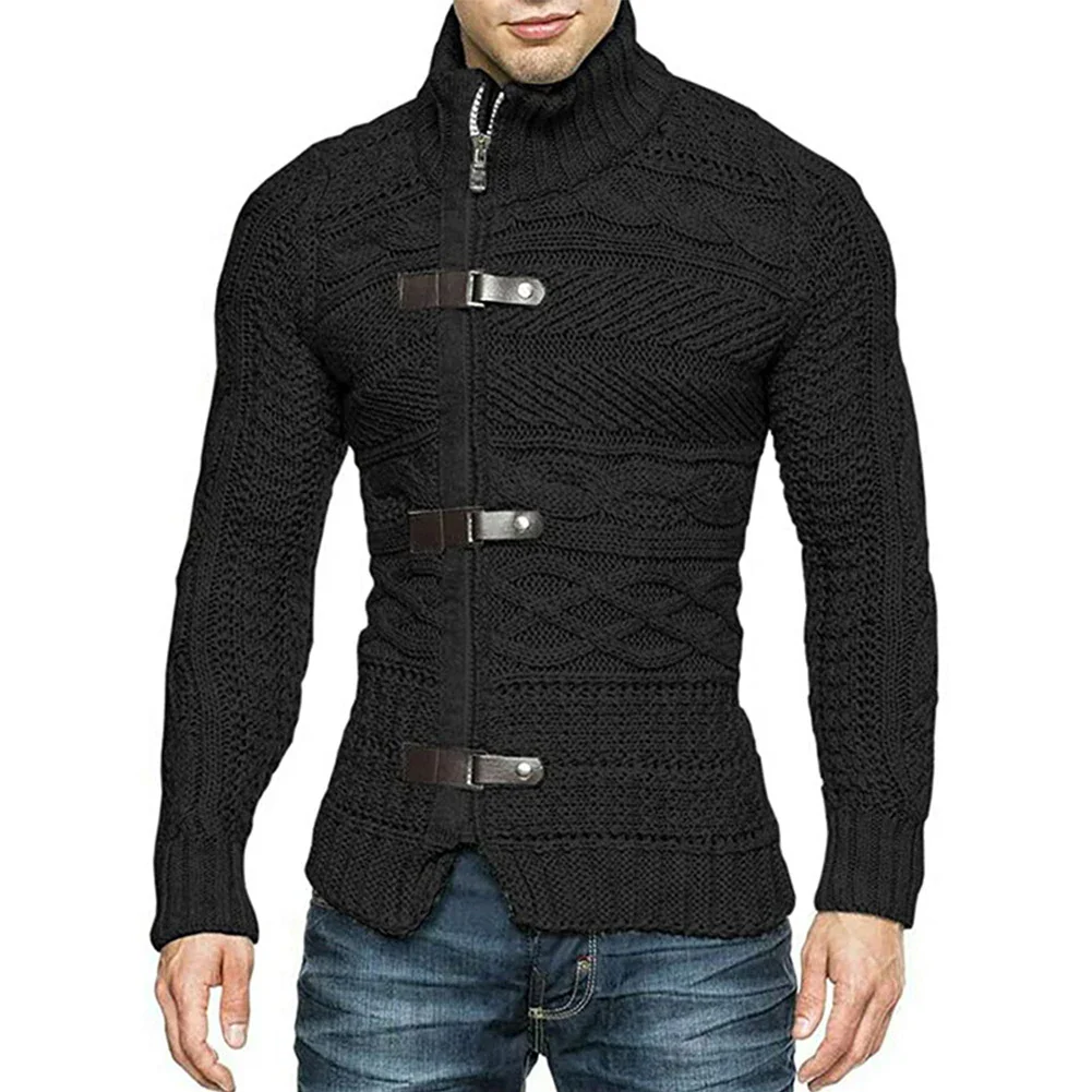 Zip Up Cable collar sweater